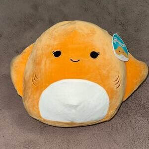 Squishmallows Halton Stingray Orange 11” Walgreens Exclusive 2022 RARE Polka Dot